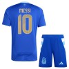 Maglia ufficiale Argentina Messi 10 Trasferta 2024 per Bambino